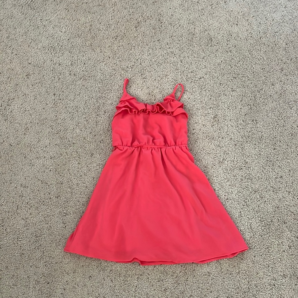 Girls pink dress. Size: 10.